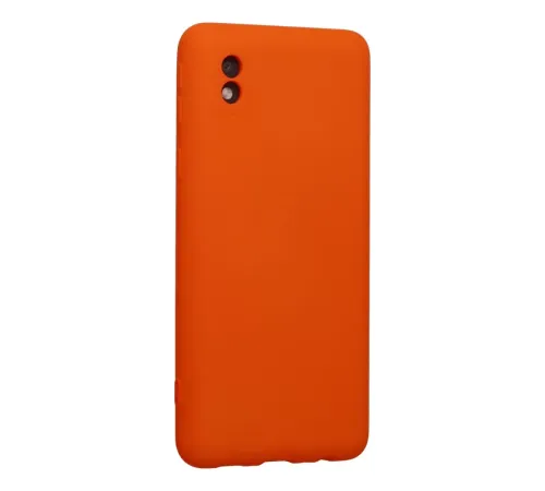 Samsung Galaxy A01 Core Kılıf Nano içi Kadife Silikon - Turuncu