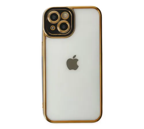 Apple iPhone 14 Plus Kılıf Liva Lens Silikon - Siyah