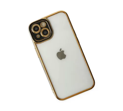 Apple iPhone 14 Plus Kılıf Liva Lens Silikon - Siyah