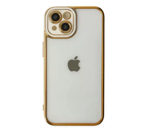 Apple iPhone 14 Plus Kılıf Liva Lens Silikon - Beyaz