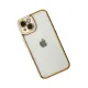 Apple iPhone 14 Plus Kılıf Liva Lens Silikon - Beyaz