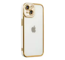Apple iPhone 14 Plus Kılıf Liva Lens Silikon - Beyaz