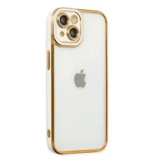 Apple iPhone 14 Plus Kılıf Liva Lens Silikon - Beyaz