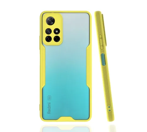 Xiaomi Redmi Note 11T Kılıf Platin Silikon - Sarı