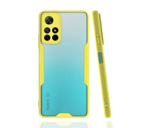 Xiaomi Redmi Note 11T Kılıf Platin Silikon - Sarı