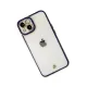 Apple iPhone 14 Plus Kılıf Liva Lens Silikon - Mavi