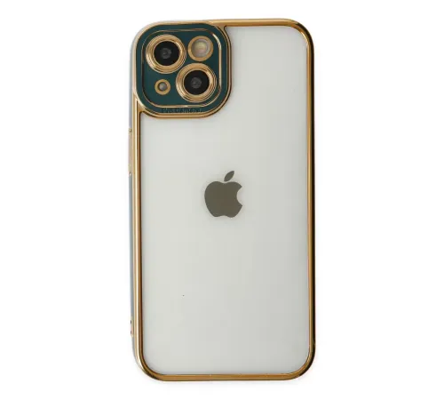 Apple iPhone 14 Plus Kılıf Liva Lens Silikon - Yeşil