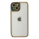 Apple iPhone 14 Plus Kılıf Liva Lens Silikon - Yeşil