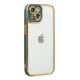 Apple iPhone 14 Plus Kılıf Liva Lens Silikon - Yeşil