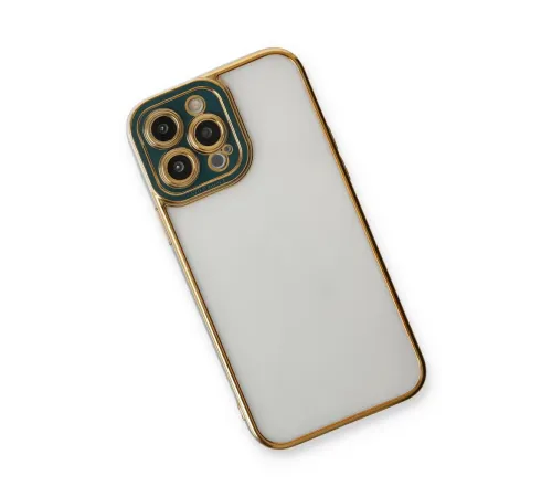 Apple iPhone 14 Pro Kılıf Liva Lens Silikon - Yeşil
