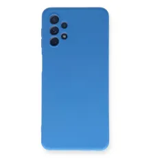 Samsung Galaxy A52 Kılıf Nano içi Kadife Silikon - Mavi