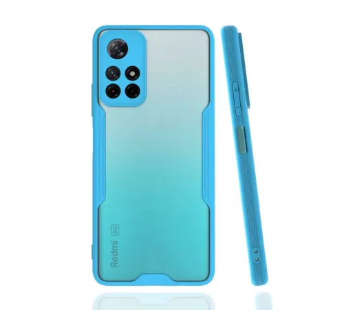 Xiaomi Redmi Note 11T Kılıf Platin Silikon - Mavi