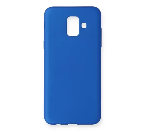 Samsung Galaxy A6 2018 Kılıf First Silikon - Mavi