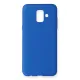Samsung Galaxy A6 2018 Kılıf First Silikon - Mavi