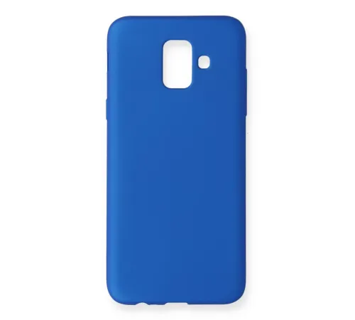 Samsung Galaxy A6 2018 Kılıf First Silikon - Mavi