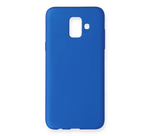 Samsung Galaxy A6 2018 Kılıf First Silikon - Mavi