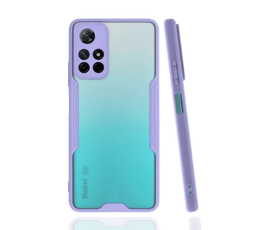 Xiaomi Redmi Note 11T Kılıf Platin Silikon - Lila