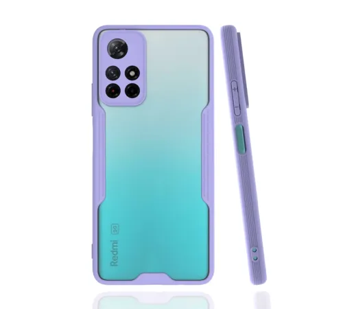Xiaomi Redmi Note 11T Kılıf Platin Silikon - Lila