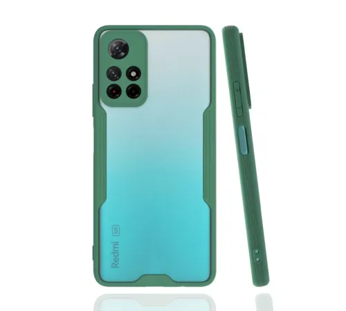 Xiaomi Redmi Note 11T Kılıf Platin Silikon - Yeşil