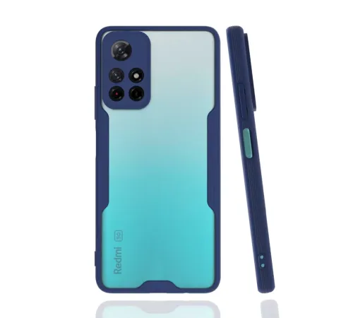 Xiaomi Redmi Note 11T Kılıf Platin Silikon - Lacivert