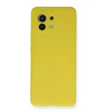 Xiaomi Mi 11 Kılıf Nano içi Kadife Silikon - Sarı