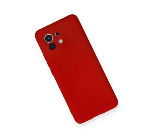 Xiaomi Mi 11 Kılıf Nano içi Kadife Silikon - Kırmızı