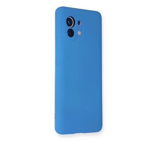 Xiaomi Mi 11 Kılıf Nano içi Kadife Silikon - Mavi