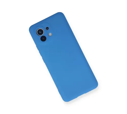 Xiaomi Mi 11 Kılıf Nano içi Kadife Silikon - Mavi