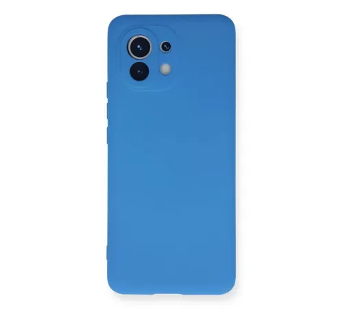 Xiaomi Mi 11 Kılıf Nano içi Kadife Silikon - Mavi