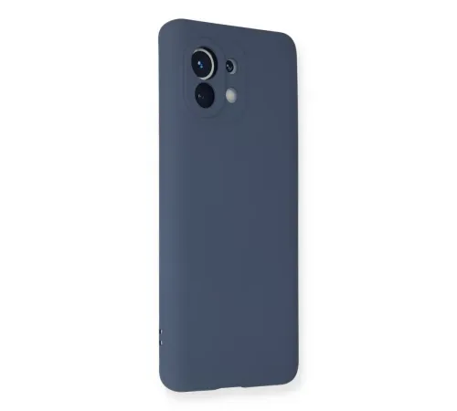 Xiaomi Mi 11 Kılıf Nano içi Kadife Silikon - Gri