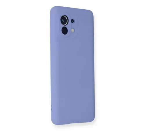 Xiaomi Mi 11 Kılıf Nano içi Kadife Silikon - Lila