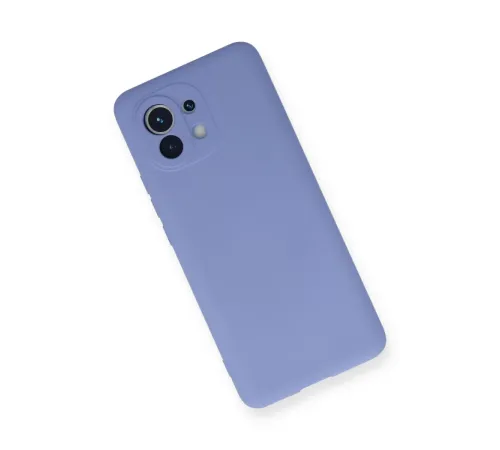 Xiaomi Mi 11 Kılıf Nano içi Kadife Silikon - Lila