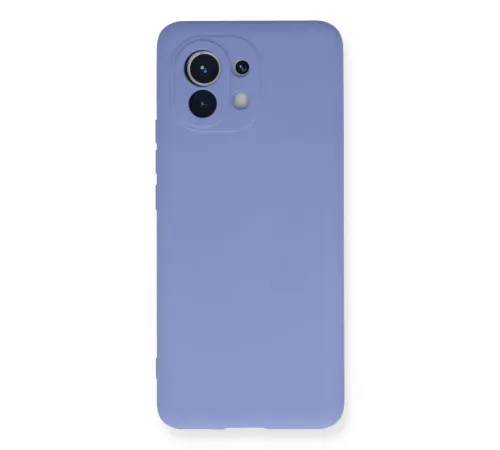 Xiaomi Mi 11 Kılıf Nano içi Kadife Silikon - Lila