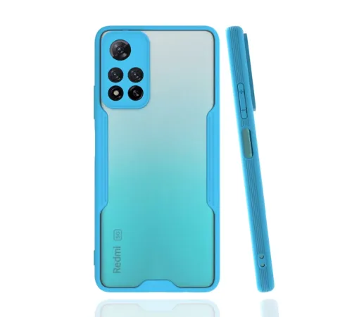 Xiaomi Redmi Note 11 Pro Plus 5G Kılıf Platin Silikon - Mavi