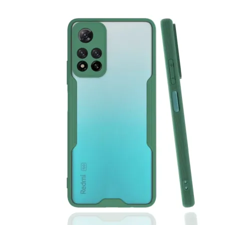 Xiaomi Redmi Note 11 Pro Plus 5G Kılıf Platin Silikon - Yeşil