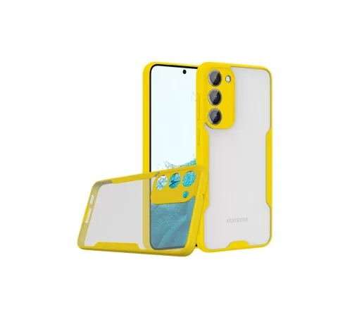 Samsung Galaxy S23 Plus Kılıf Platin Silikon - Sarı