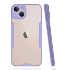 Apple iPhone 14 Kılıf Platin Silikon - Lila