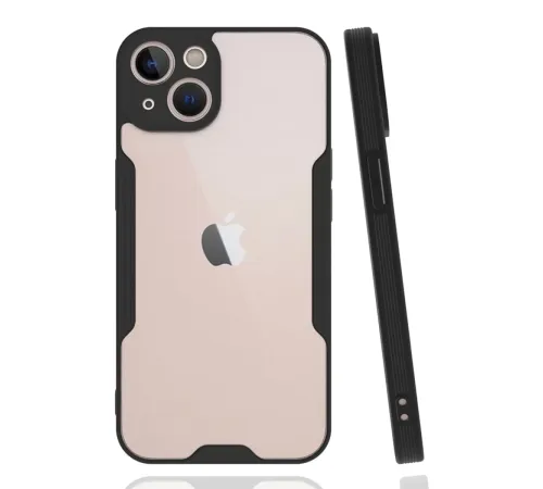 Apple iPhone 14 Plus Kılıf Platin Silikon - Siyah