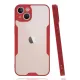 Apple iPhone 14 Plus Kılıf Platin Silikon - Kırmızı