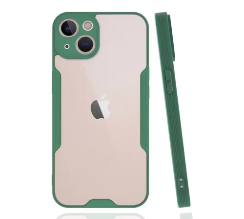 Apple iPhone 14 Plus Kılıf Platin Silikon - Yeşil