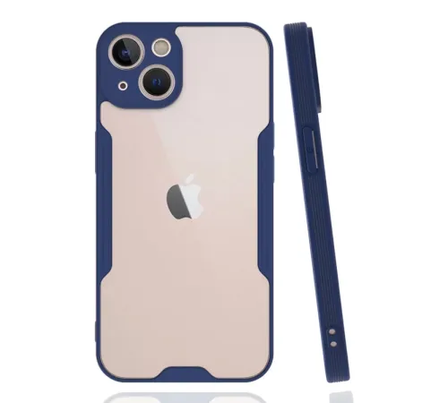 Apple iPhone 14 Plus Kılıf Platin Silikon - Lacivert
