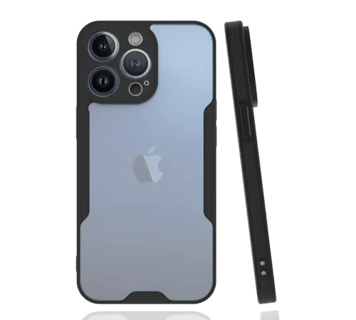 Apple iPhone 14 Pro Kılıf Platin Silikon - Siyah