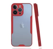 Apple iPhone 14 Pro Kılıf Platin Silikon - Kırmızı