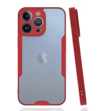 Apple iPhone 14 Pro Kılıf Platin Silikon - Kırmızı