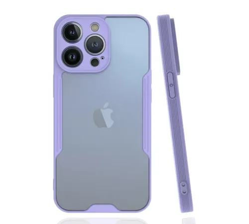 Apple iPhone 14 Pro Kılıf Platin Silikon - Lila