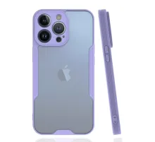 Apple iPhone 14 Pro Kılıf Platin Silikon - Lila