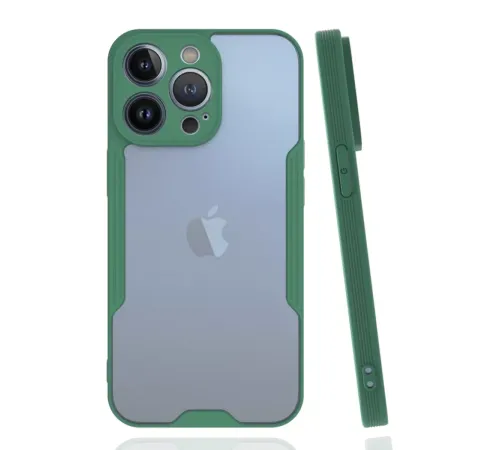 Apple iPhone 14 Pro Kılıf Platin Silikon - Yeşil