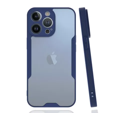 Apple iPhone 14 Pro Kılıf Platin Silikon - Lacivert