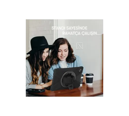 Samsung Galaxy X200 Tab A8 10.5 Kılıf Amazing Tablet Kapak - Kırmızı