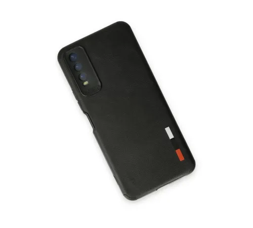 Vivo Y11S Kılıf Loop Deri Silikon - Siyah